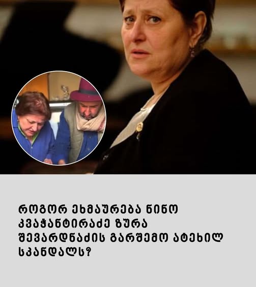 როგორ ეხმაურება ნინო კვაჭანტირაძე ზურა შევარდნაძის გარშემო ატეხილ სკანდალს?