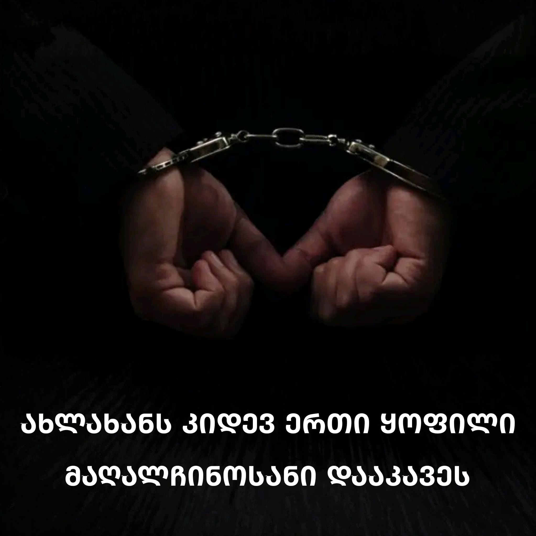 ახლახანს კიდევ ერთი მაღალჩინოსანი დაიჭირეს