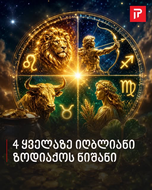 4 ყველაზე იღბლიანი ზოდიაქოს ნიშანი – ნახეთ, ვის გაუმართლებს უახლოეს დღეებში